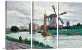 Mills In Holland 1907-3-Panels-60x40x1.5 Thick