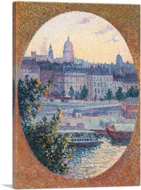 The Montebello Dock And The Holy-Genevive Hill-1-Panel-40x26x1.5 Thick