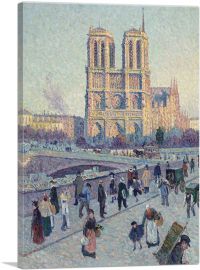 The Quai Saint-Michel And Notre-Dame-1-Panel-40x26x1.5 Thick