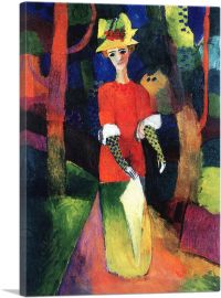 Woman in Park-1-Panel-40x26x1.5 Thick