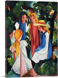 Four Girls 1913-1-Panel-12x8x.75 Thick