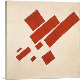 Suprematism With Eight Red Rectangles 1915-1-Panel-12x12x1.5 Thick