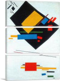 Suprematist Composition 1915-3-Panels-90x60x1.5 Thick