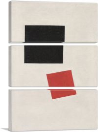 Black Square And Red Square 1915-3-Panels-90x60x1.5 Thick