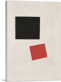 Black Square And Red Square 1915-1-Panel-18x12x1.5 Thick