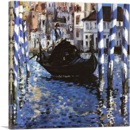 The Grand Canal Of Venice 1875-1-Panel-18x18x1.5 Thick