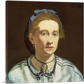 Portrait of Victorine Meurent 1862-1-Panel-36x36x1.5 Thick