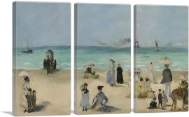 On the Beach 1868-3-Panels-90x60x1.5 Thick