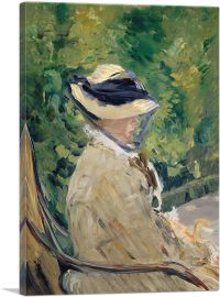 Madame Manet at Bellevue 1880-1-Panel-60x40x1.5 Thick