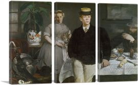 Luncheon in the Studio 1868-3-Panels-90x60x1.5 Thick
