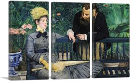 In the Conservatory 1879-3-Panels-90x60x1.5 Thick