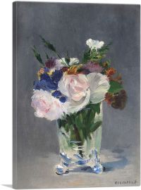 Flowers in a Crystal Vase 1882-1-Panel-40x26x1.5 Thick