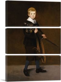 Boy with a Sword 1861-3-Panels-90x60x1.5 Thick