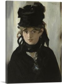 Berthe Morisot with a Bouquet of Violets 1872-1-Panel-26x18x1.5 Thick
