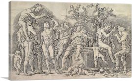 Bacchanal With a Wine Vat 1470-1-Panel-26x18x1.5 Thick