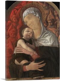 Madonna And Child With Seraphim And Cherubim 1454-1-Panel-12x8x.75 Thick