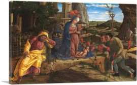 The Adoration Of The Shepherds 1450-1-Panel-18x12x1.5 Thick