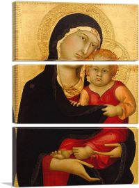Madonna And Child 1326-3-Panels-60x40x1.5 Thick