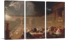 Belshazzar's Feast 1820-3-Panels-60x40x1.5 Thick