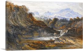 Figures In a Classical Landscape 1814-1-Panel-26x18x1.5 Thick