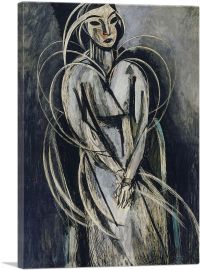 Portrait of Yvonne Landsberg 1914-1-Panel-40x26x1.5 Thick