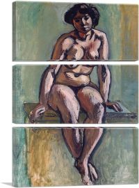 Seated Woman 1908-3-Panels-60x40x1.5 Thick