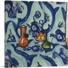 Still Life with Blue Tablecloth 1906-1-Panel-12x12x1.5 Thick
