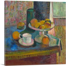 Still Life with Compote, Apples and Oranges 1899-1-Panel-12x12x1.5 Thick