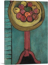 Bowl of Apples on a Table 1916-1-Panel-40x26x1.5 Thick
