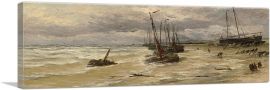 Beach With Bombs And Horses 1895-1-Panel-36x12x1.5 Thick