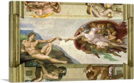 The Creation of Adam 1510-1-Panel-12x8x.75 Thick