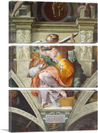 The Libyan Sibyl - Sistine Chapel Ceiling 1511-3-Panels-60x40x1.5 Thick