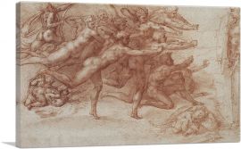 Archers Shooting at a Herm 1530-1-Panel-12x8x.75 Thick