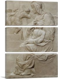 Madonna of the Stairs 1492-3-Panels-90x60x1.5 Thick