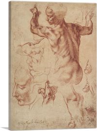 Studies for the Libyan Sibyl 1511-1-Panel-12x8x.75 Thick