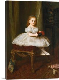 Portrait Of Miss Davison 1866-1-Panel-26x18x1.5 Thick