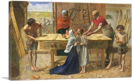 Christ In The House Of His Parents 1849-1-Panel-12x8x.75 Thick