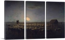 The Sheepfold - Moonlight-3-Panels-60x40x1.5 Thick