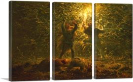 Bird's-Nesters - Hunting Birds at Night 1874-3-Panels-60x40x1.5 Thick