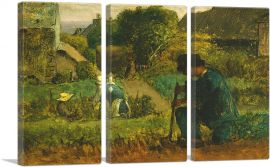Garden Scene 1854-3-Panels-60x40x1.5 Thick