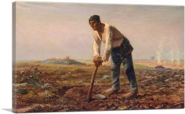 Man With a Hoe 1862-1-Panel-18x12x1.5 Thick