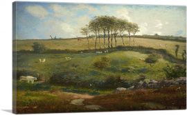 Pasture near Cherbourg - Normandy 1872-1-Panel-26x18x1.5 Thick