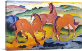 Grazing Horses IV 1911-1-Panel-40x26x1.5 Thick