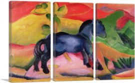 Little Blue Horse 1912-3-Panels-60x40x1.5 Thick