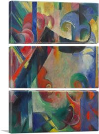 Broken Forms 1914-3-Panels-90x60x1.5 Thick