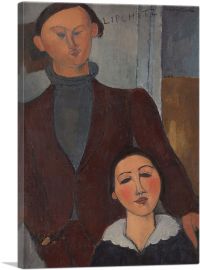 Jacques and Berthe Lipchitz 1917-1-Panel-40x26x1.5 Thick