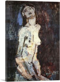 A Suffering Nude - Nu Assis 1908-1-Panel-12x8x.75 Thick