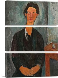 Portrait Of Chaim Soutine 1917-3-Panels-90x60x1.5 Thick