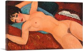 Sleeping Nude with Arms Open - Red Nude 1917-1-Panel-12x8x.75 Thick