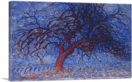 Evening - Red Tree 1908-1-Panel-18x12x1.5 Thick